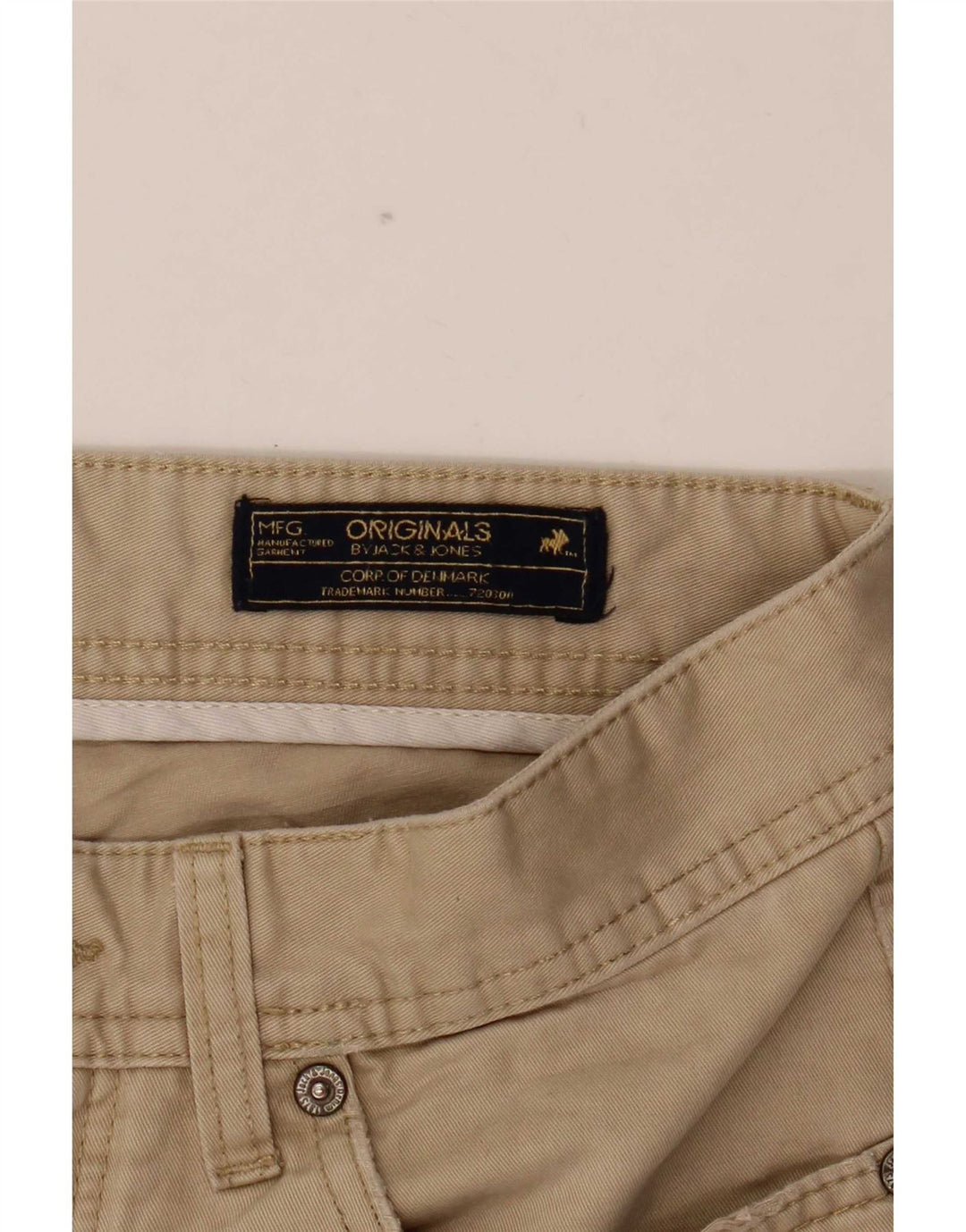 Pantaloni casual slim da uomo Jack & Jones W30 L30 Beige