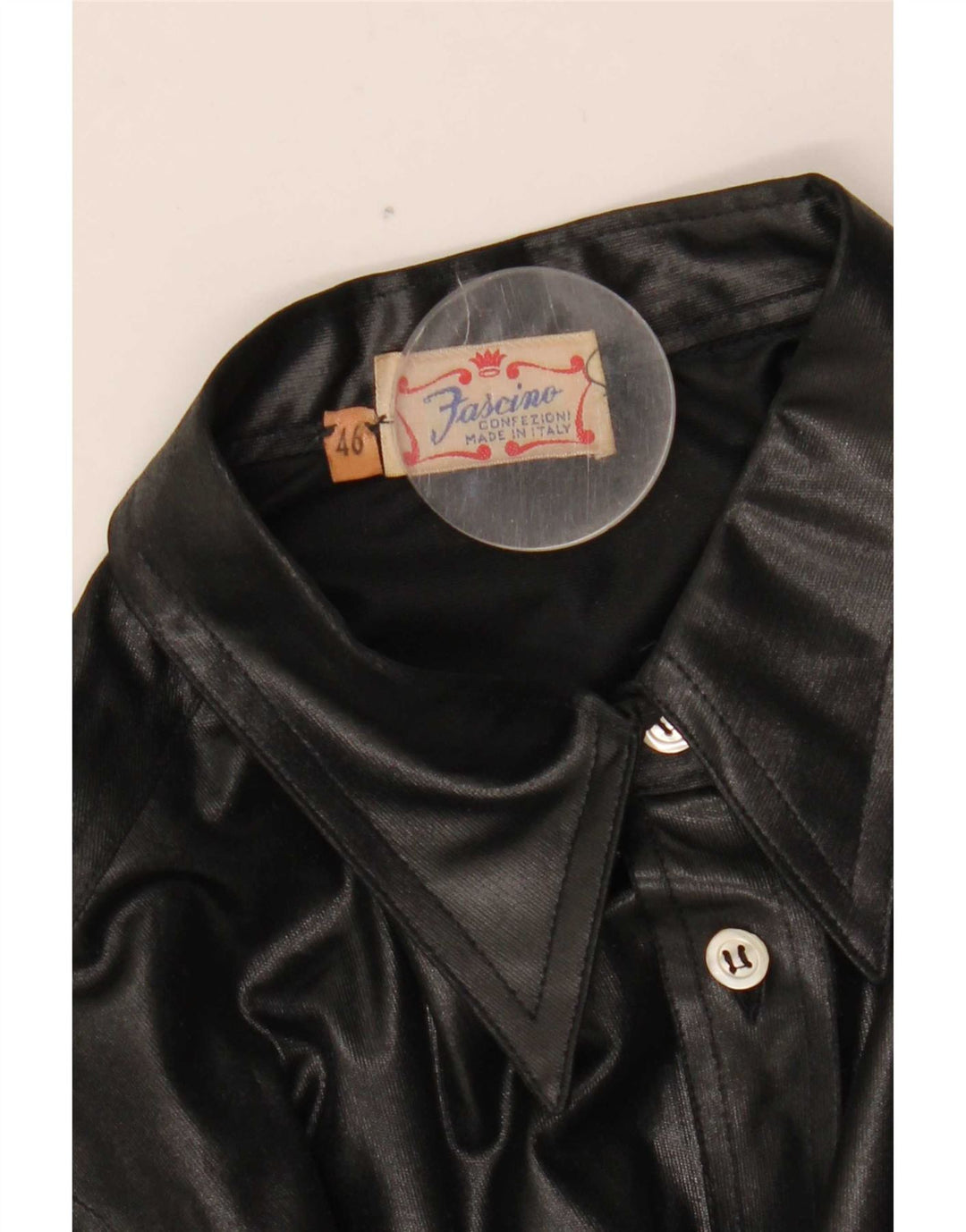 Camicia in pelle da donna Fascino IT 46 Large Nera