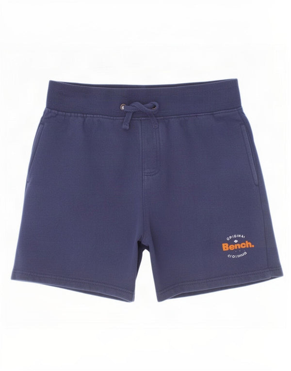 Pantaloncini sportivi da banco per ragazzi 9-10 anni, cotone medio blu navy