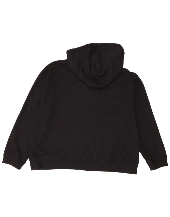 Maglione oversize con cappuccio da donna Zara UK 14 poliestere nero medio