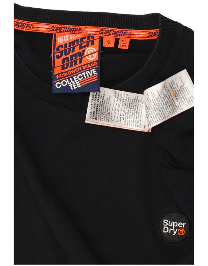 Canotta da uomo SUPERDRY piccola in cotone nero