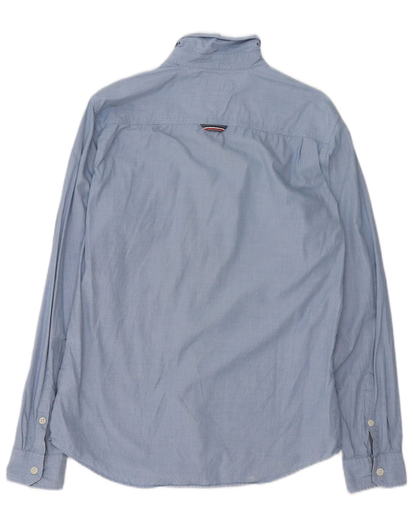 Camicia da uomo vestibilità regolare Tommy Bahama cotone gessato blu medio