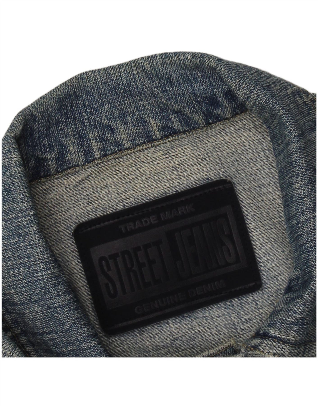 Giacca di jeans da donna VINTAGE UK 12 Blu medio