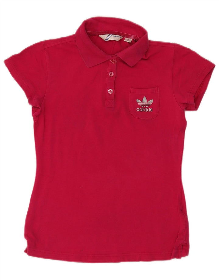 Polo Adidas da donna EU 36 piccola in cotone rosa