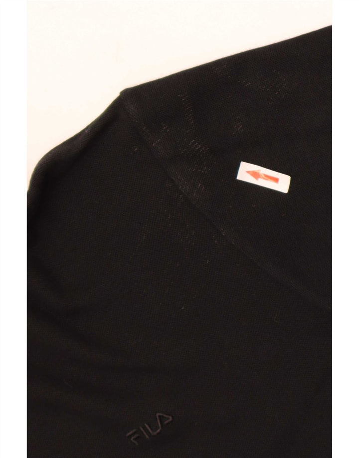 Maglietta Fila da uomo Top Large in cotone nero