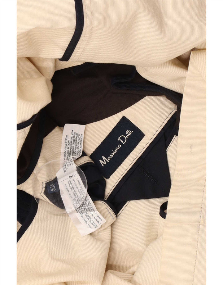Giacca blazer da uomo a 2 bottoni Massimo Dutti EU 56 XL Cotone beige