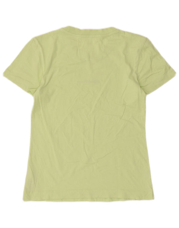 Calvin Klein Jeans T-shirt grafica da donna Top UK 12 Cotone verde medio
