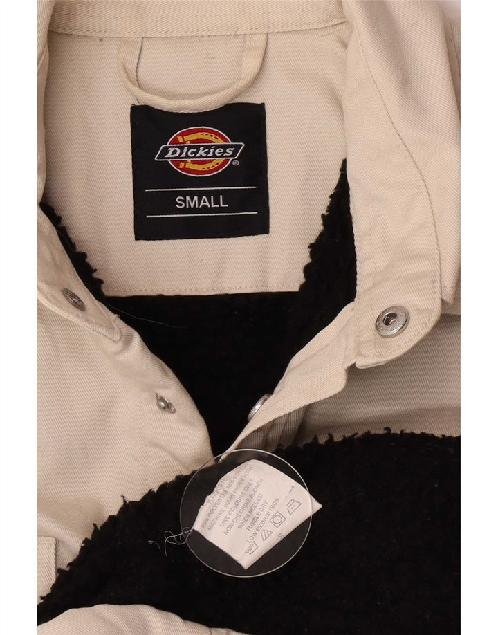 Dickies Giacca da uomo in denim sherpa UK 36 piccola in poliestere beige