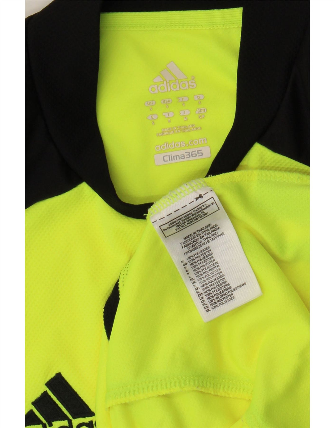 T-shirt Adidas Clima 365 da uomo, piccola, in poliestere color block verde