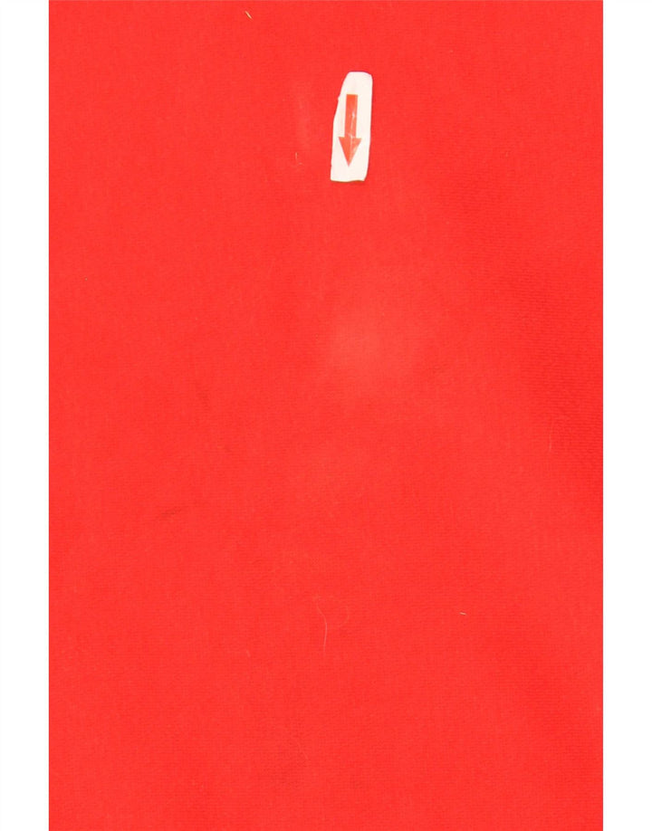 Felpa con cappuccio grafica da uomo Puma in cotone color block rosso medio