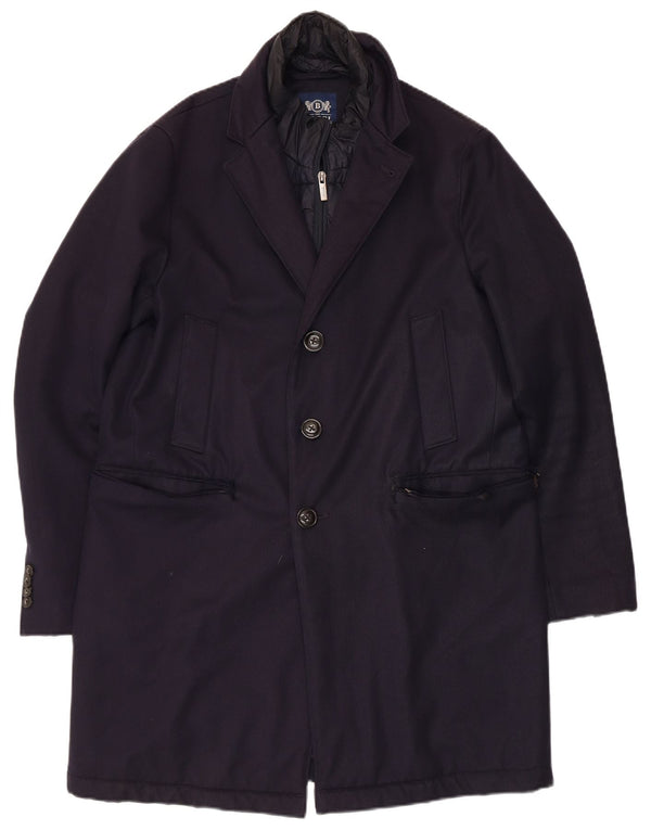 Soprabito Uomo Boggi IT 46 Small Blu Navy Lana