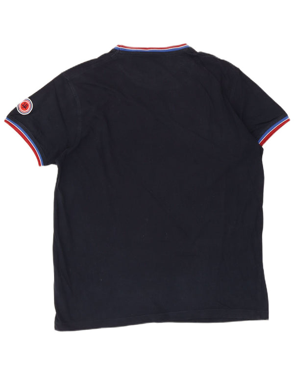 T-shirt grafica da uomo Harmont & Blaine Top 2XL cotone blu navy