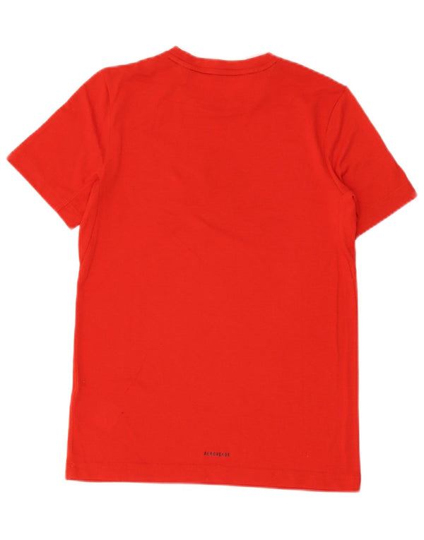 T-shirt grafica Adidas Aeroready da ragazzo, 11-12 anni, in poliestere rosso