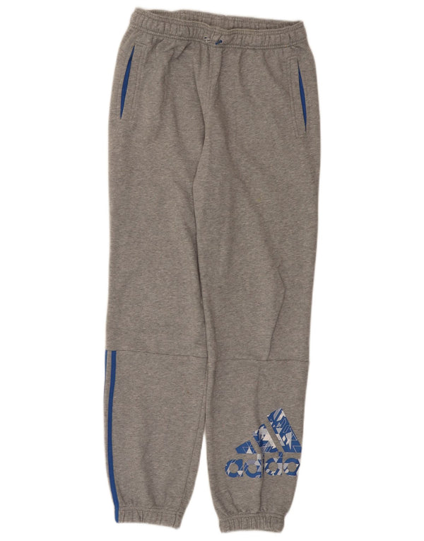 Pantaloni da tuta con grafica Adidas da ragazzo, pantaloni da jogging, 13-14 anni, grigio screziato