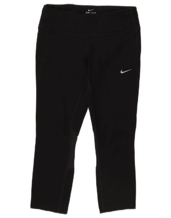 Leggings Nike Dri Fit Capri da donna UK 10 piccoli poliestere nero