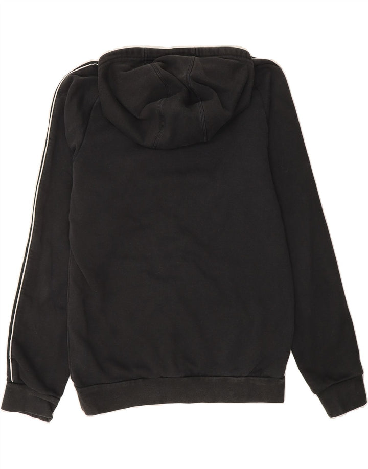 ADIDAS Mens Hoodie Jumper Small Black Cotton Vintage Adidas and Second-Hand Adidas from Messina Hembry 