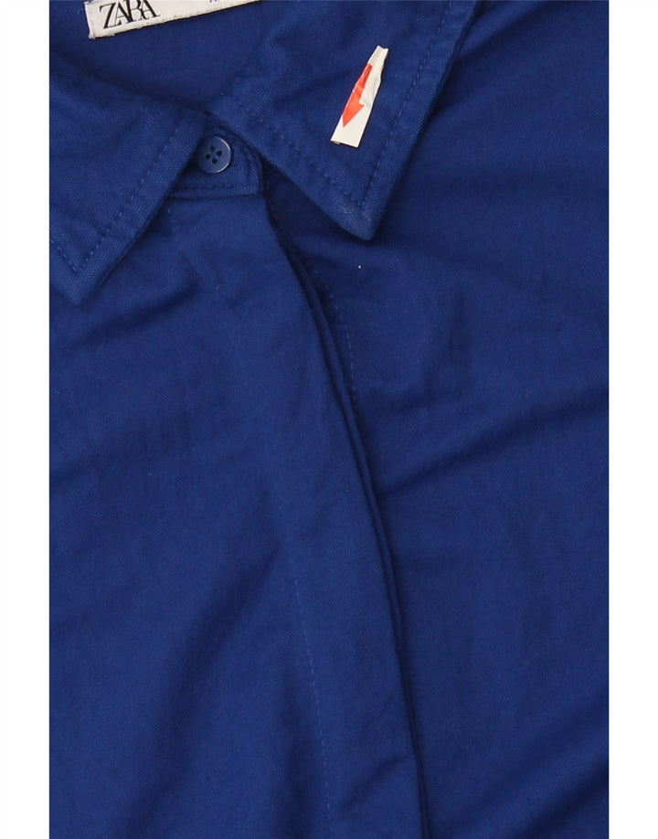Abito camicia da donna Zara UK 14 Blu medio