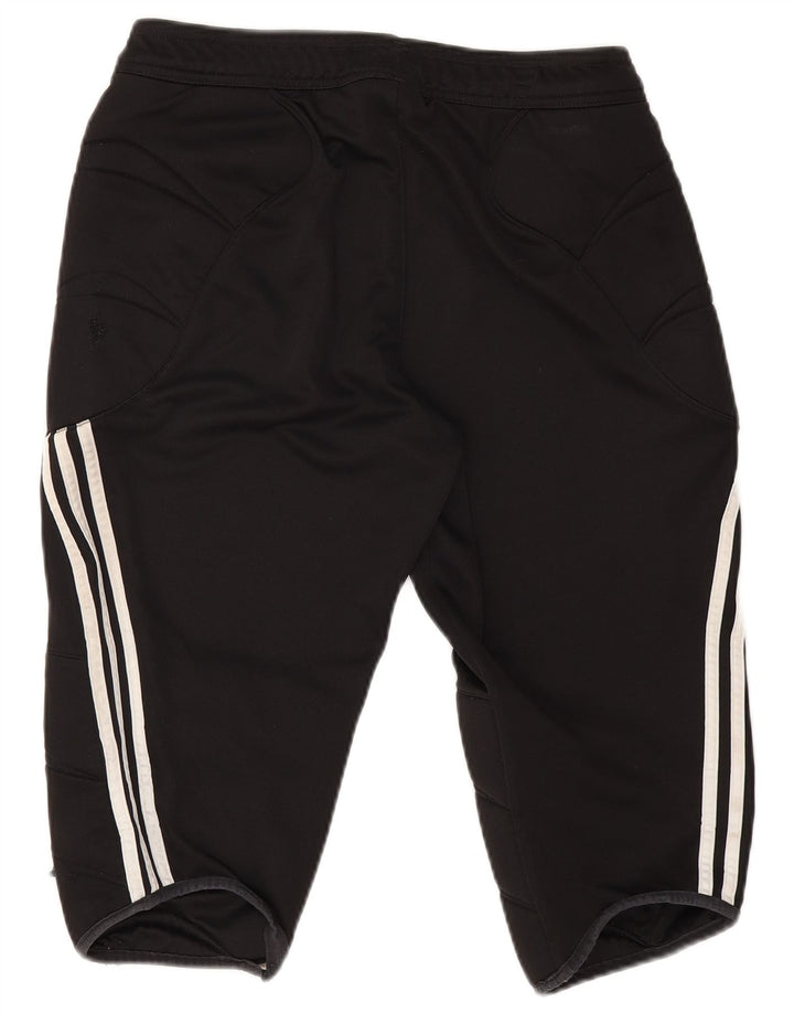 Pantaloncini sportivi da uomo Adidas Bermuda grandi neri in poliestere