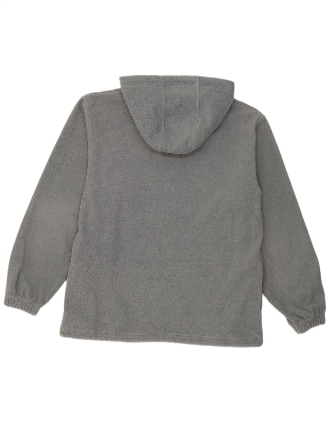 KAPPA Mens Hooded Fleece Jacket UK 38 Medium Grey Polyester
