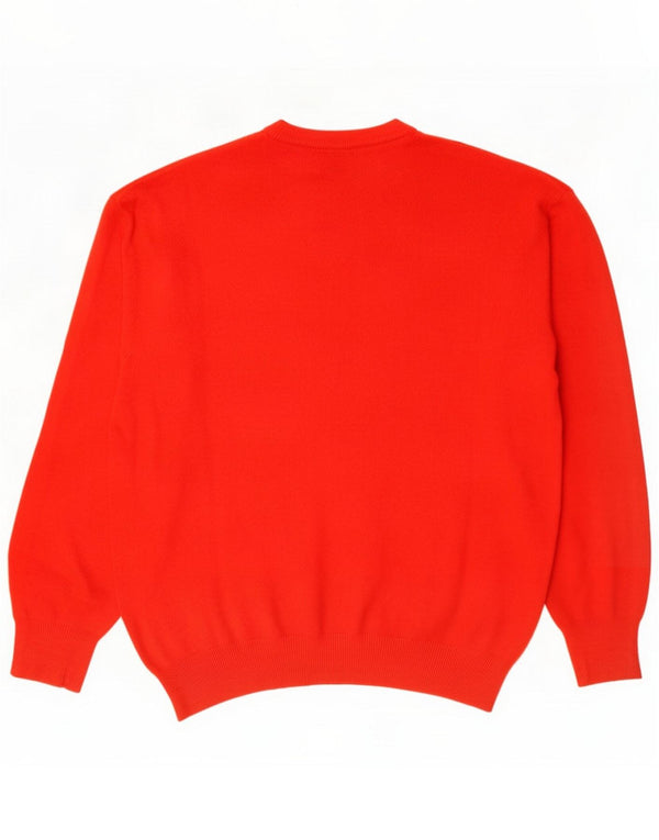 Maglione Kappa da uomo girocollo UK 42 grande lana rossa