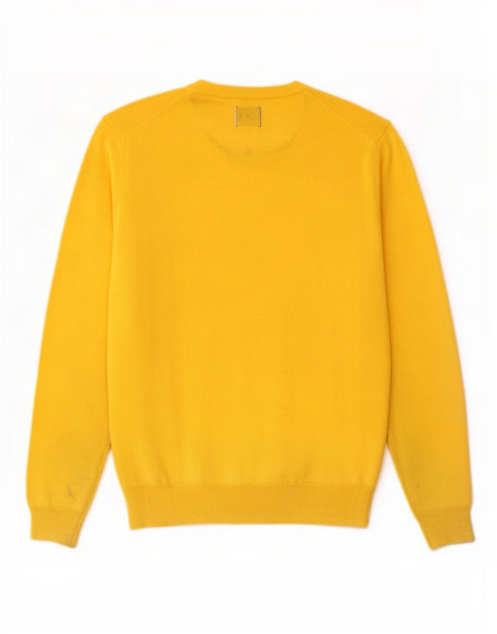 Maglione maglione girocollo da uomo Rifle, giallo medio, in acrilico
