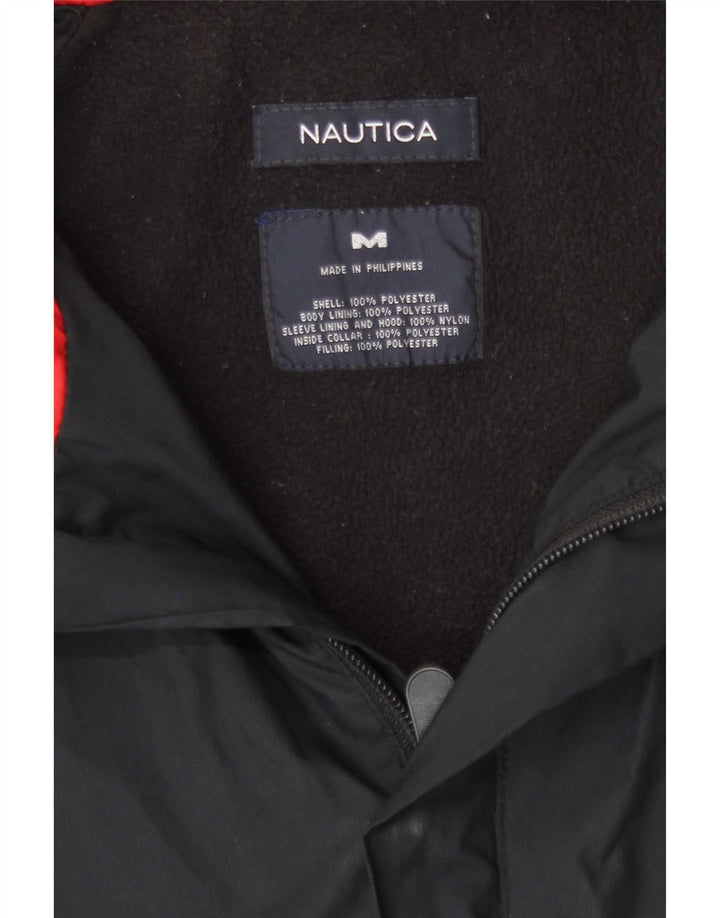 Giubbotto bomber con cappuccio da uomo Nautica UK 38 Medium Blu Navy Colourblock