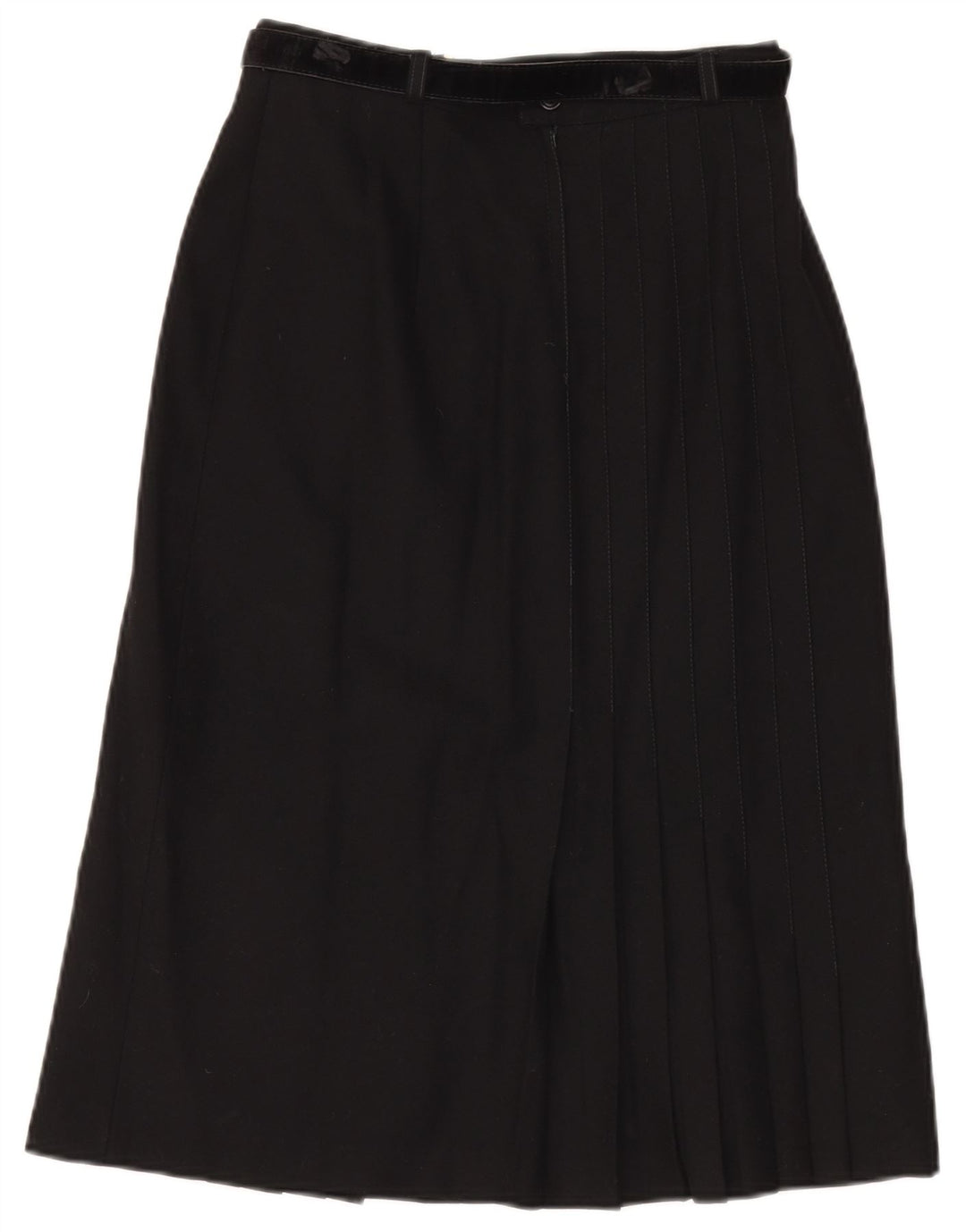 Gonna a trapezio vintage da donna W28 media nera