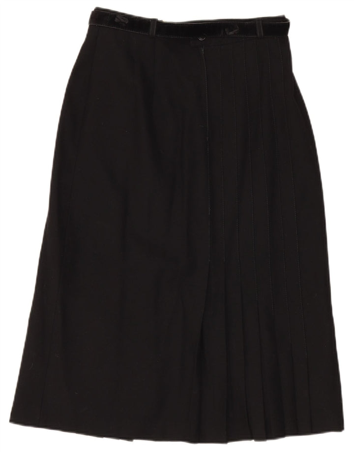 Gonna a trapezio vintage da donna W28 media nera