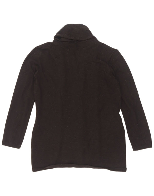 Maglione cardigan da donna Zara UK 12 viscosa nera media