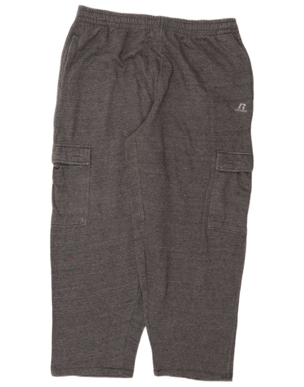 Pantaloni da tuta da uomo Russell Athletic 2XL cotone chiazzato grigio