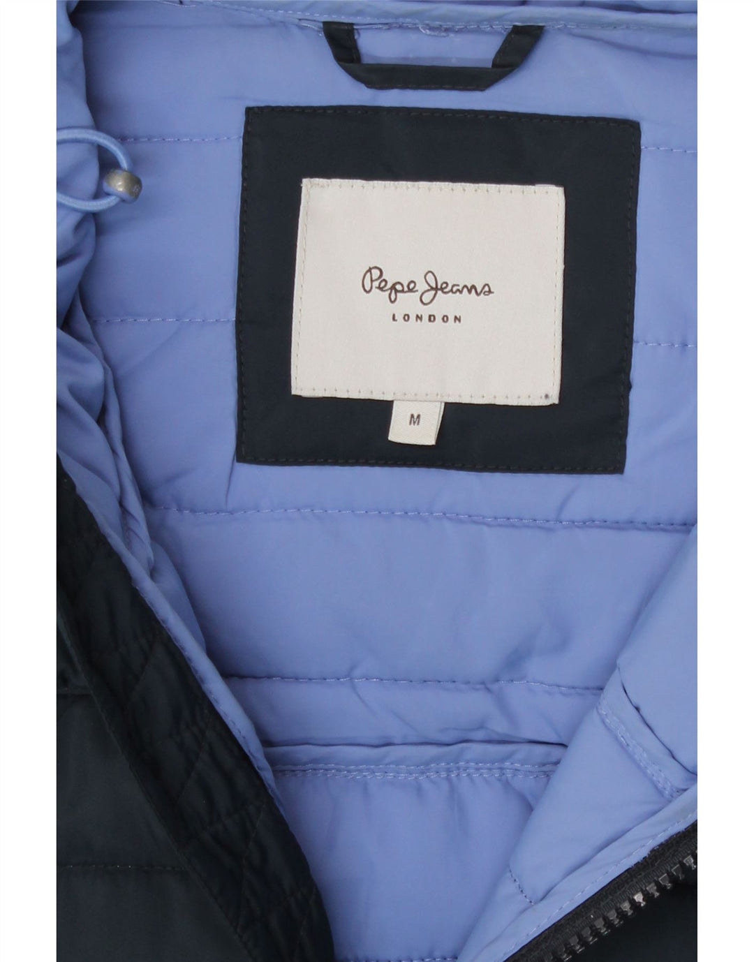 Giacca imbottita con cappuccio da uomo PEPE Jeans UK 38 poliestere medio blu navy
