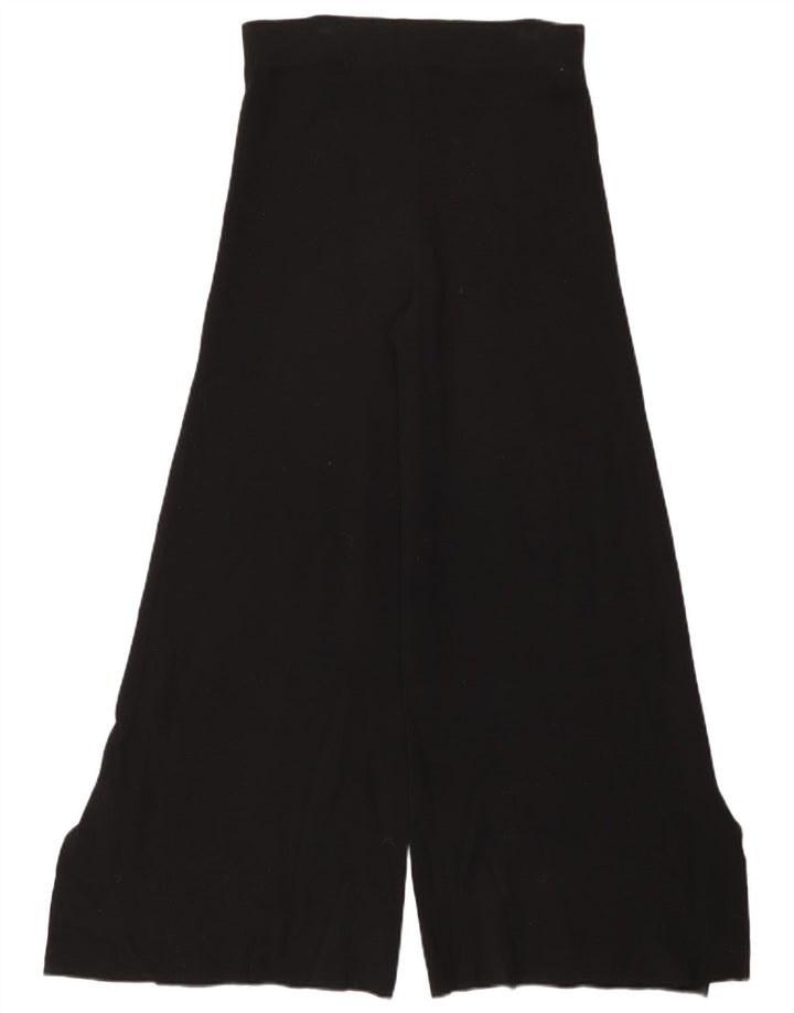 Pantaloni casual svasati da donna Zara medi W28 L29 viscosa nera