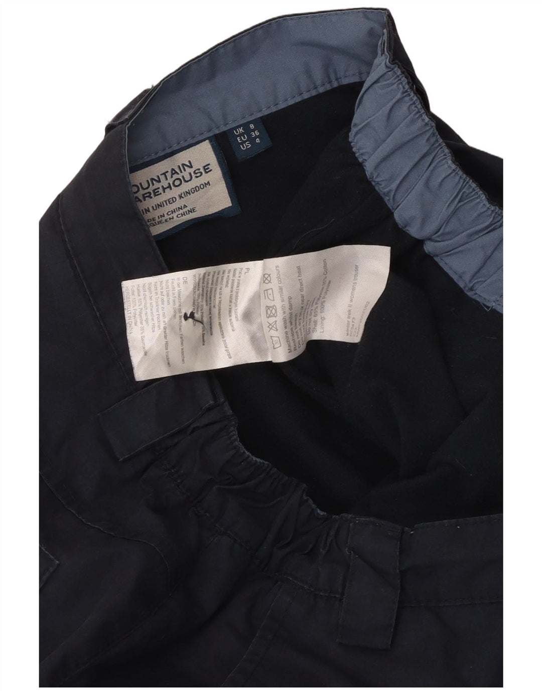 Pantaloni cargo da donna Mountain Warehouse UK 8 Small W28 L31 Blu navy