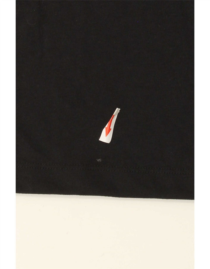 T-shirt grafica Nike Dri Fit da uomo, parte superiore in poliestere nero medio