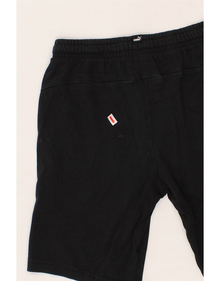 PUMA Boys Graphic Sport Shorts 9-10 Years Medium  Black Cotton Vintage Puma and Second-Hand Puma from Messina Hembry 