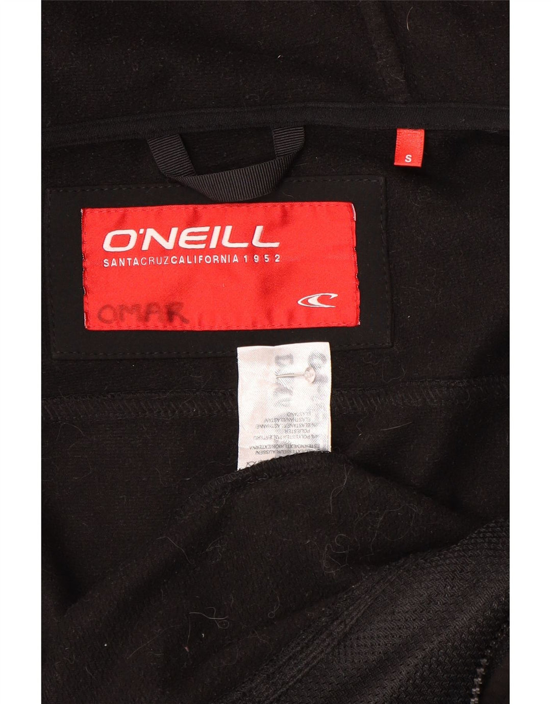 Giacca a vento con cappuccio da uomo O'Neill UK 36 Small Poliestere nero