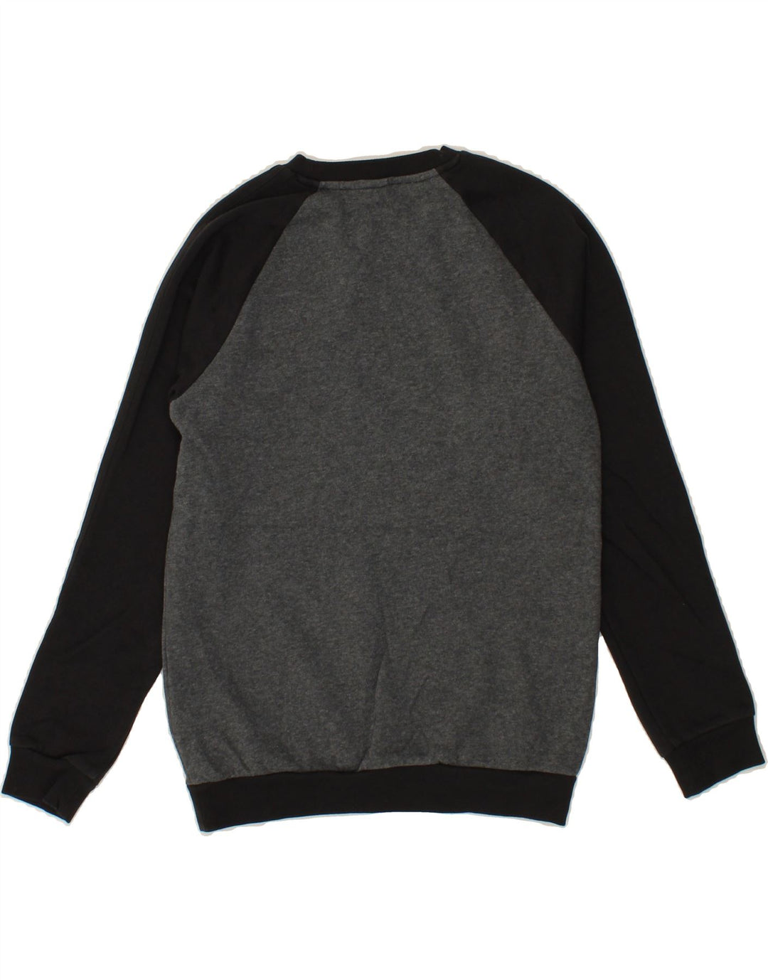 ADIDAS Boys Sweatshirt Jumper 11-12 Years Grey Colourblock Cotton Vintage Adidas and Second-Hand Adidas from Messina Hembry 