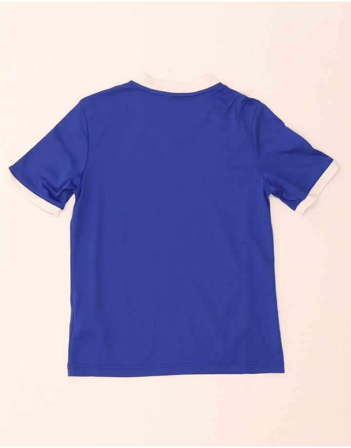 T-shirt ADIDAS da bambino Climalite 11-12 anni Large Blu in poliestere
