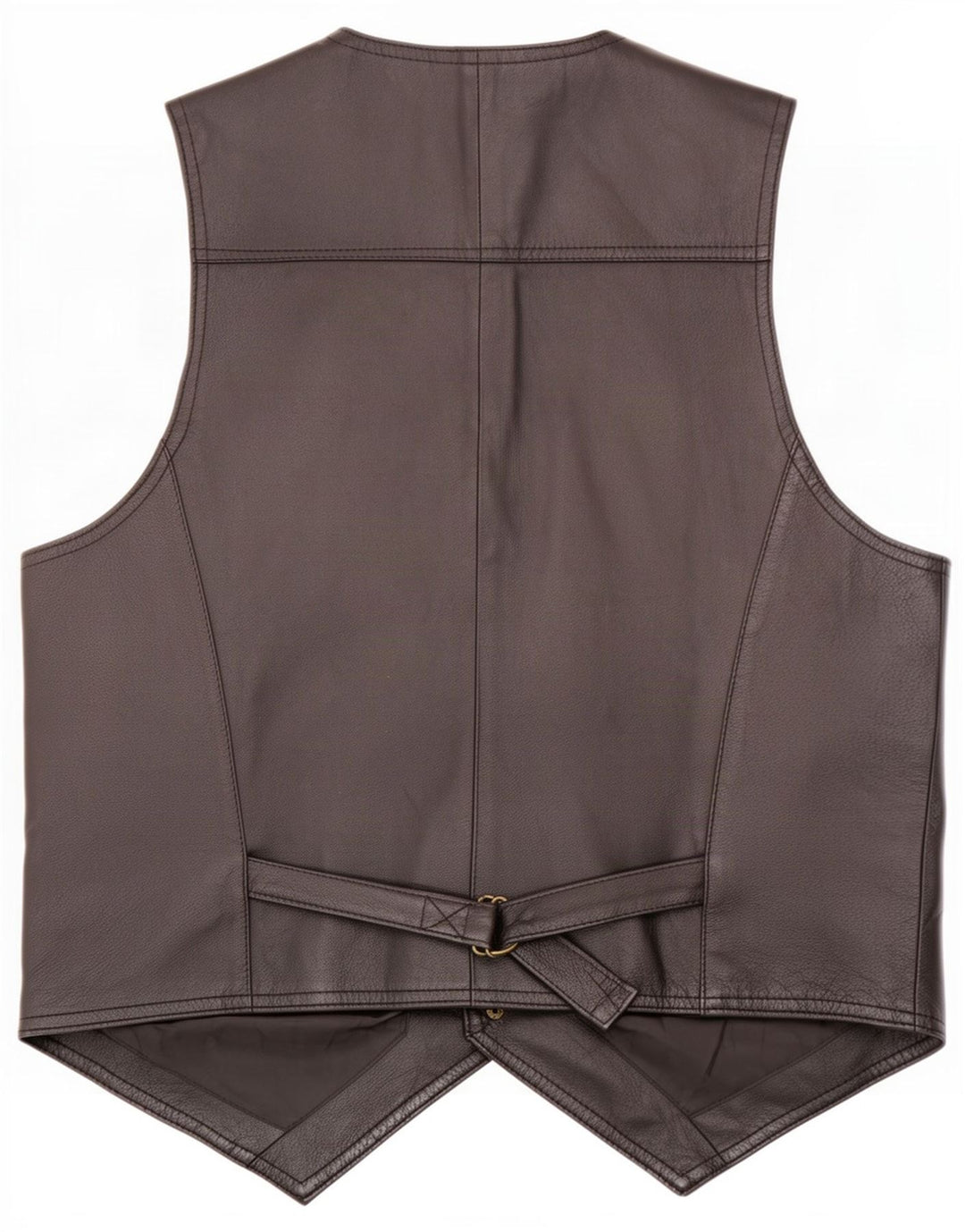 Gilet in pelle da uomo John F Gee grande nero