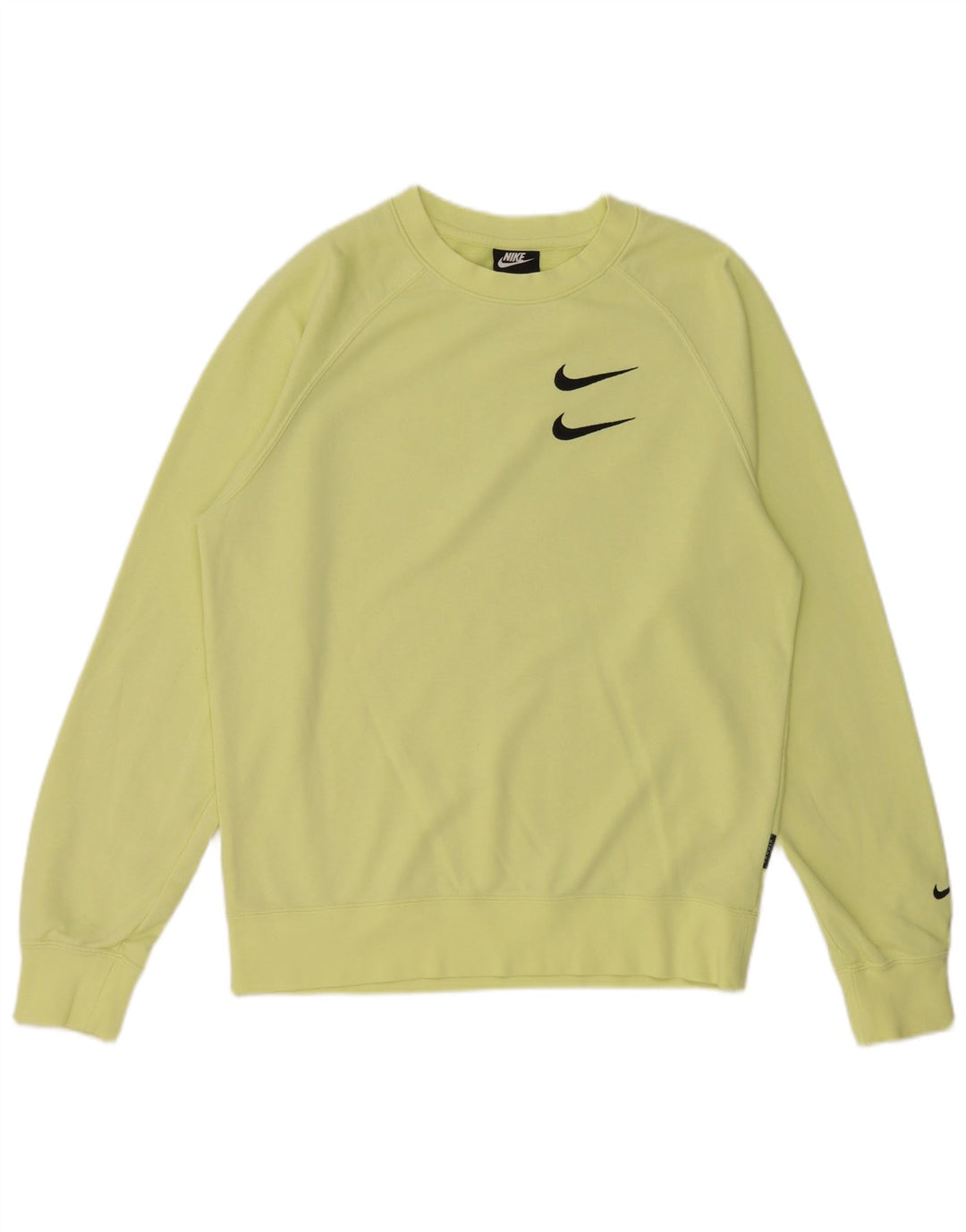 Felpa con grafica Nike da uomo, piccola, in cotone giallo