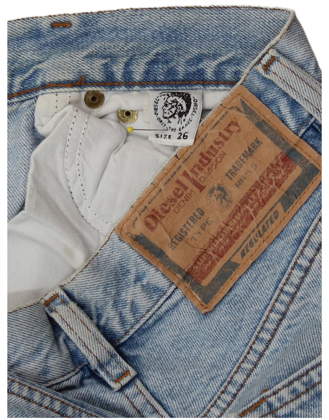 Jeans dritti da donna Diesel W26 L31 Blu