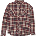 SCOTCH & SODA Camicia in flanella da uomo a quadri bordeaux grandi