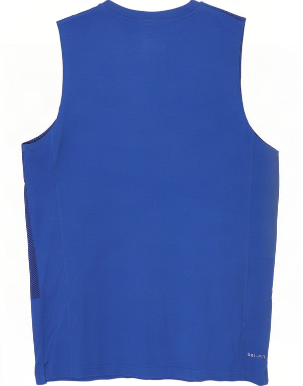 Canotta Nike Dri Fit da uomo 2XL cotone maculato blu