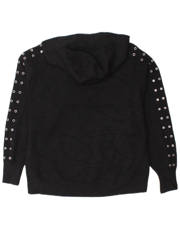 Maglione oversize da donna Zara UK 10 piccolo in viscosa nera