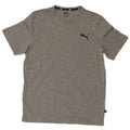 T-shirt da uomo Puma Top in cotone grigio medio