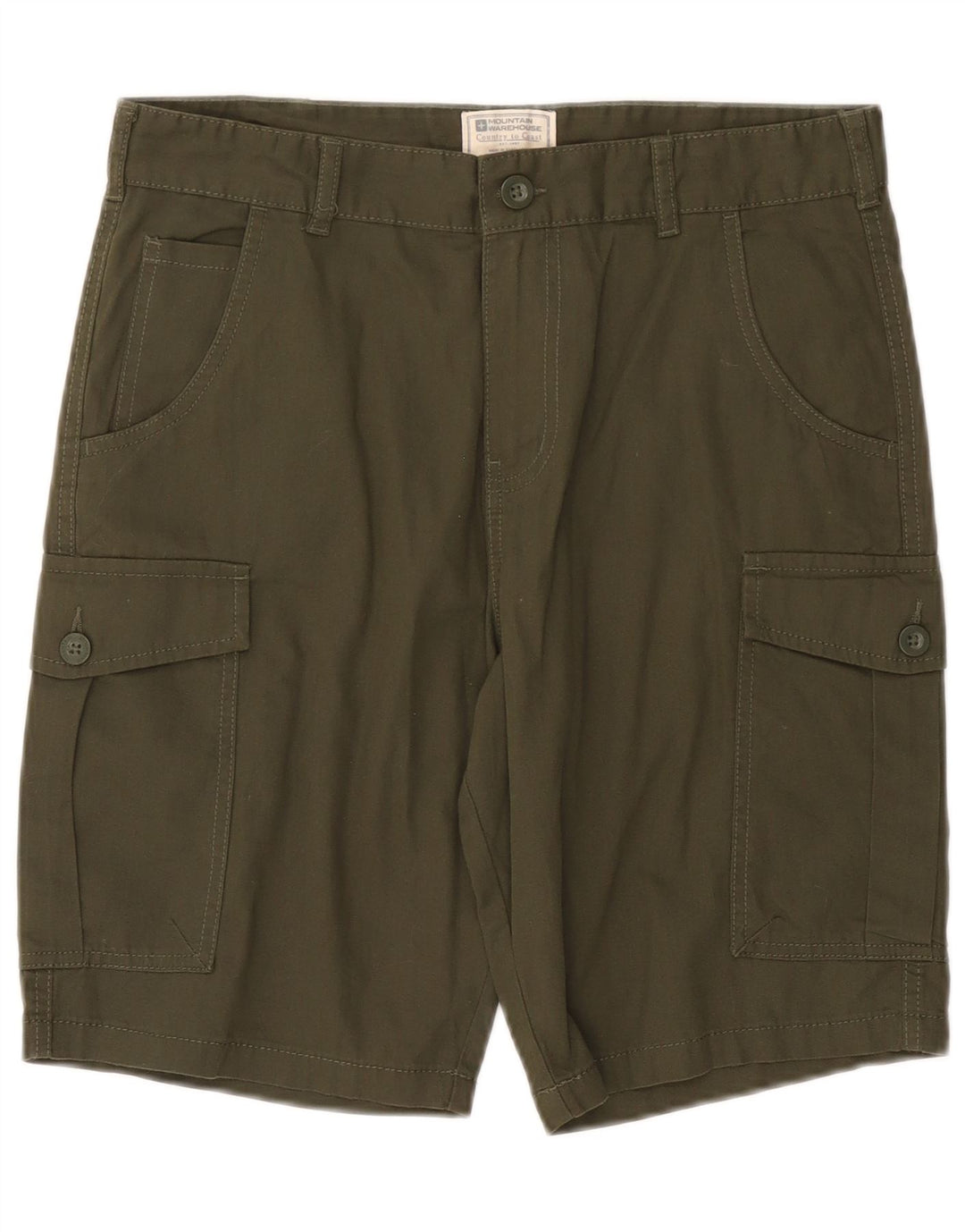 Pantaloncini cargo da uomo Mountain Warehouse W30 verde medio