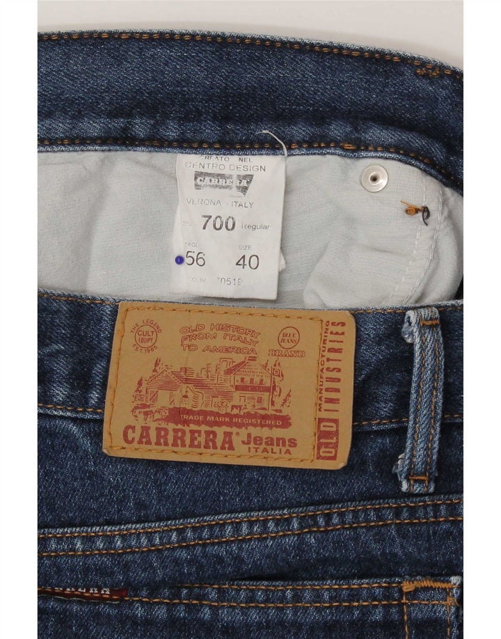 Jeans dritti regolari da uomo Carrera 700 W40 L30 cotone blu classico