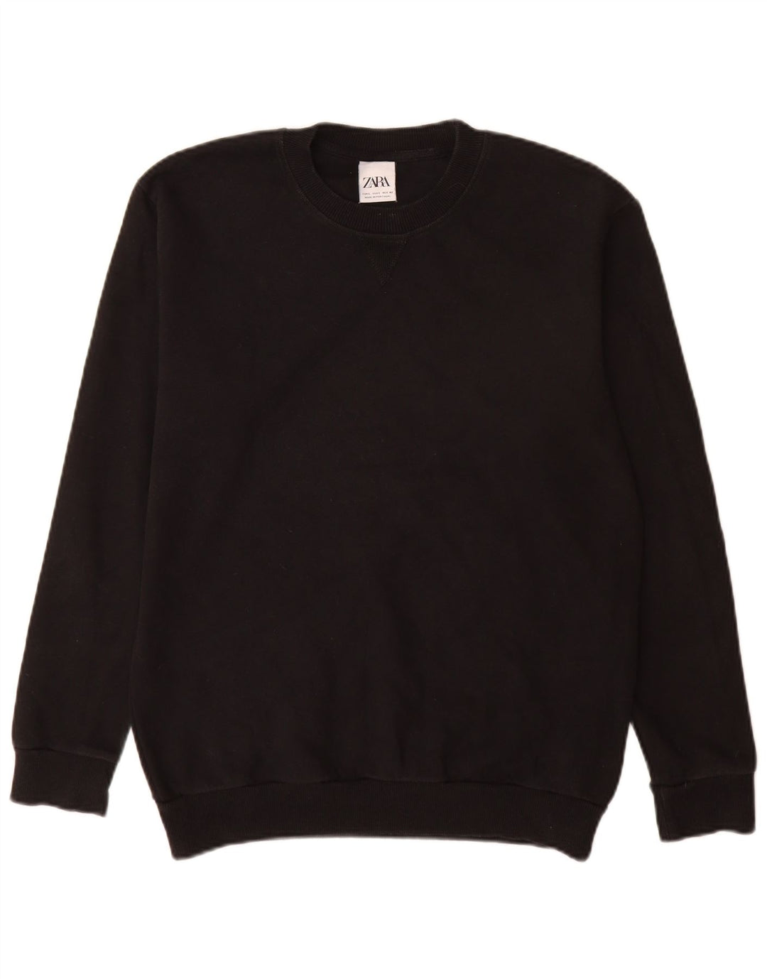 Felpa Zara Da Uomo Maglione Grande Nera