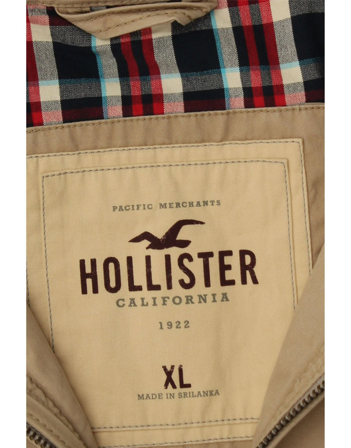 Giubbotto bomber da uomo HOLLISTER UK 42 XL Cotone beige