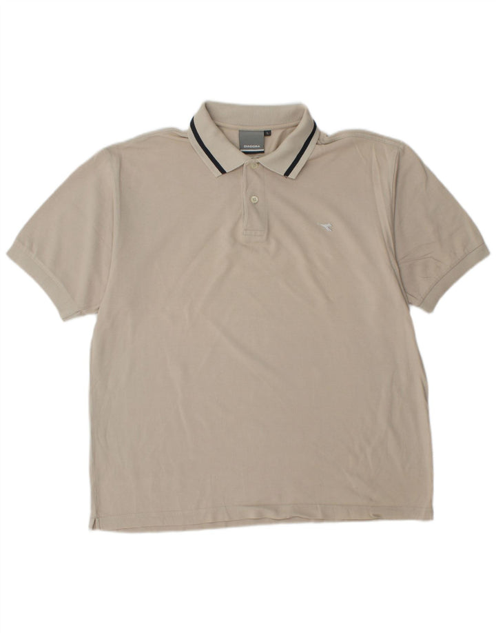 Polo DIADORA Uomo Large Bianca in Cotone